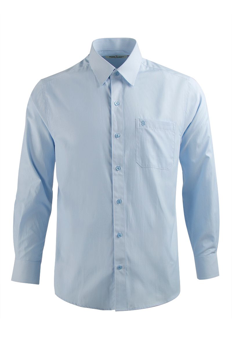 Áo sơ mi tay dài sọc dọc form vừa WS21SS61T-LD