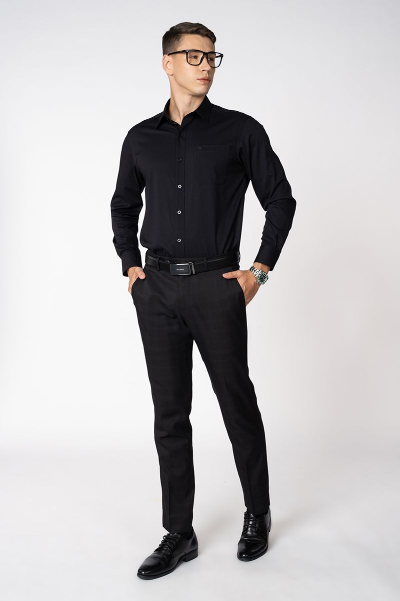 Áo Sơ Mi Form Vừa Tay Dài WS23ES41T-LDBB
