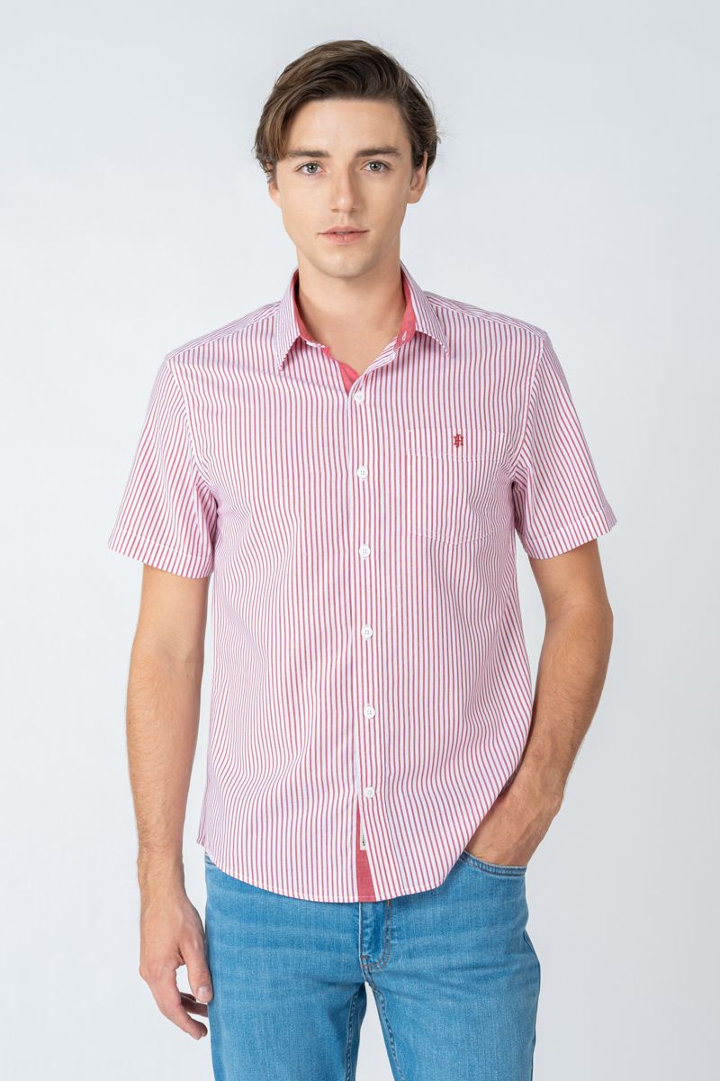 Áo Sơ Mi Nam Tay Ngắn Thời Trang WS23SS02C-SC