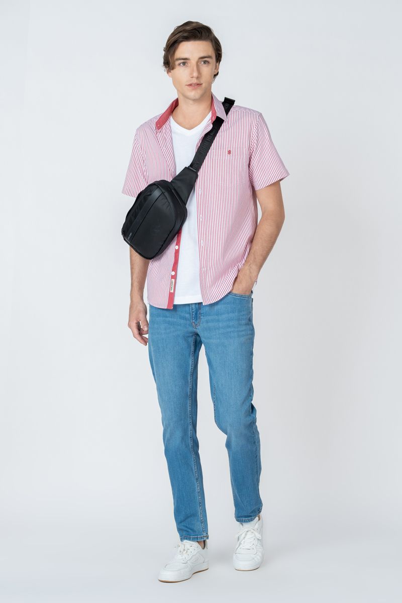 Áo Sơ Mi Nam Tay Ngắn Thời Trang WS23SS02C-SC
