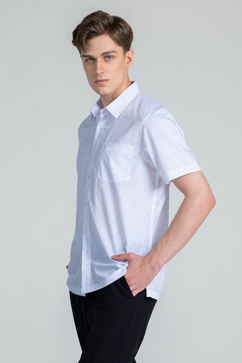 Áo Sơ Mi Form Vừa Tay Ngắn WS24FH74P-SDBB