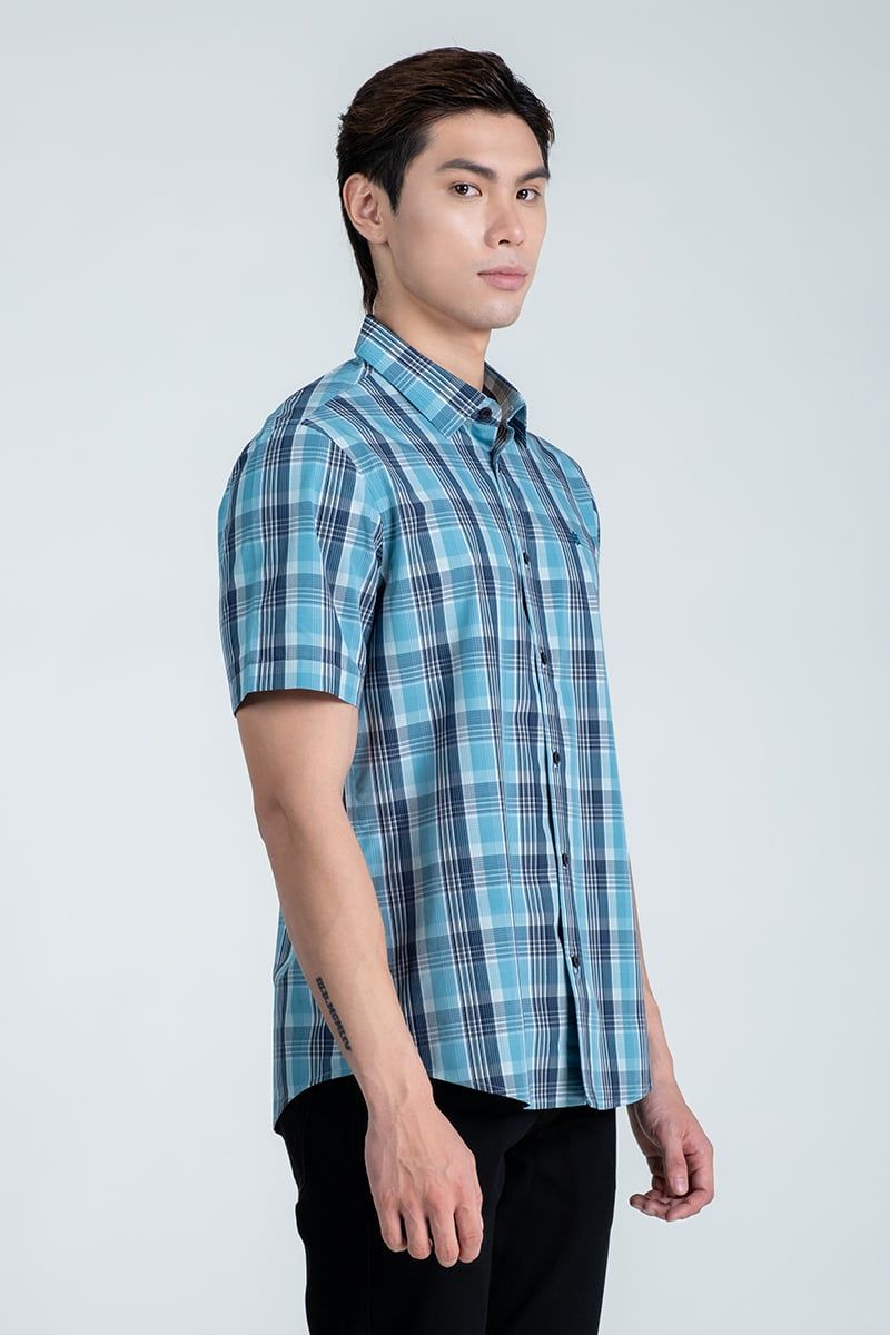 Áo Sơ Mi Tay Ngắn Form Ôm WS24FH84T-SDBB