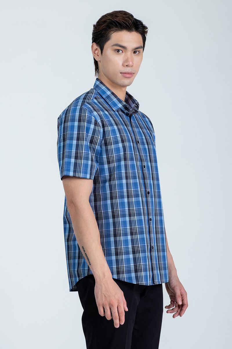 Áo Sơ Mi Tay Ngắn Form Ôm WS24FH84T-SDBB