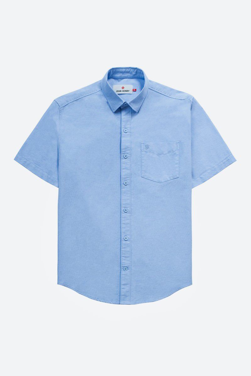 Áo Sơ Mi Nam Tay Ngắn Form Vừa WS24SS14P-SC