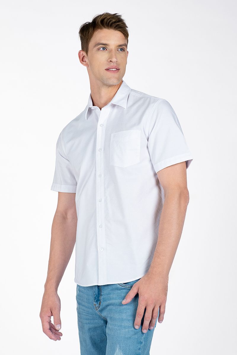 Áo Sơ Mi Nam Tay Ngắn Form Vừa WS24SS14P-SC