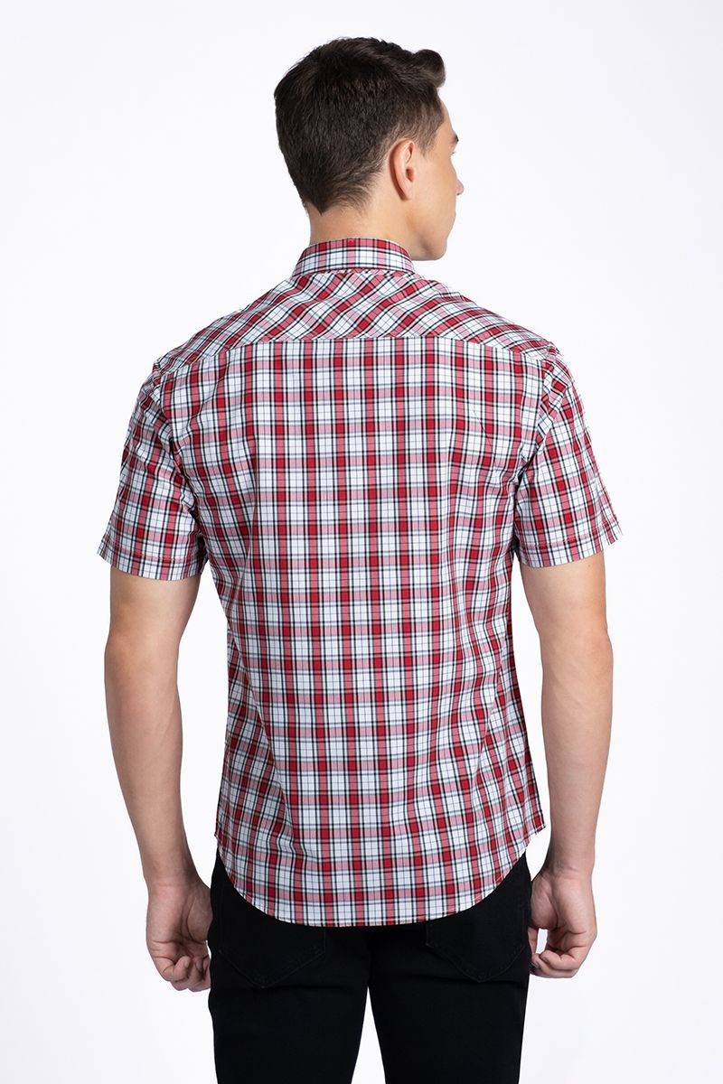 Áo Sơ Mi Nam Tay Ngắn Form Vừa WS24SS31C-SC