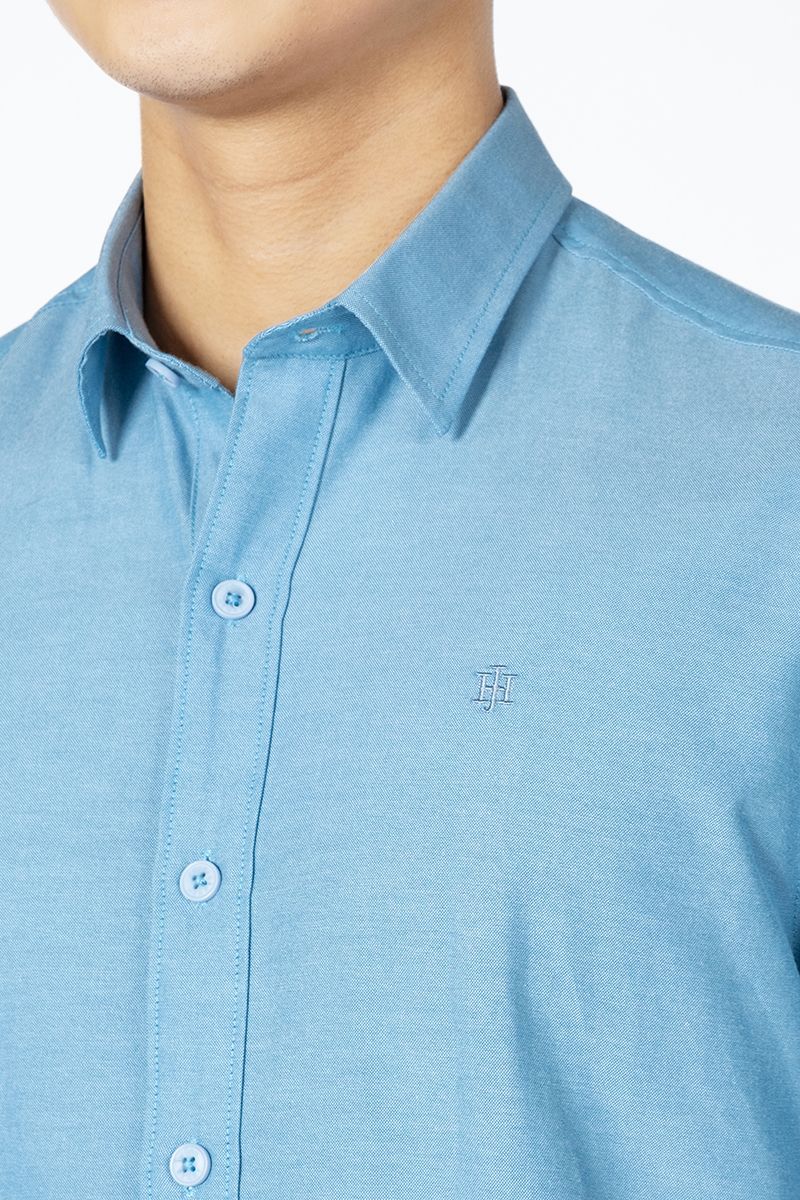 Áo Sơ Mi Oxford Tay Ngắn Form Vừa WS24SS35P-SC