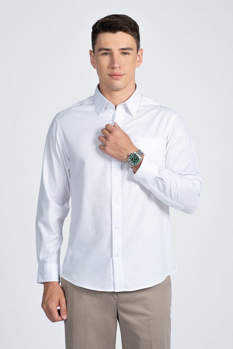 Áo Sơ Mi Nam Form Vừa Tay Dài WS24SS37C-LD