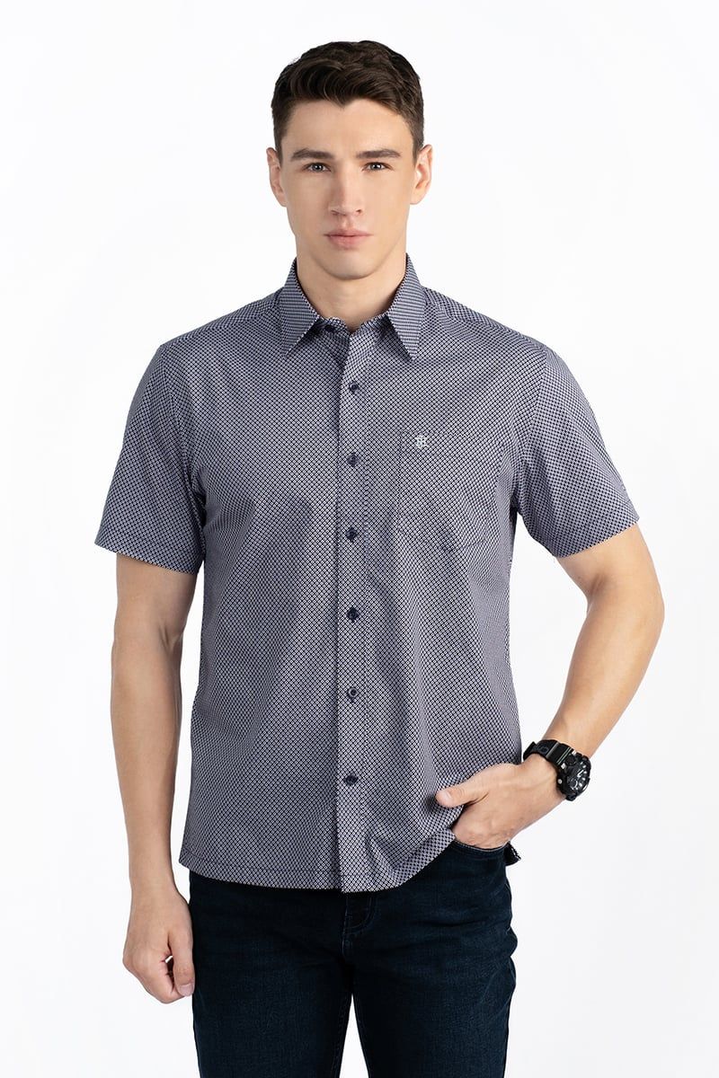 Áo Sơ Mi Công Sở Tay Ngắn WS24SS48P-SD