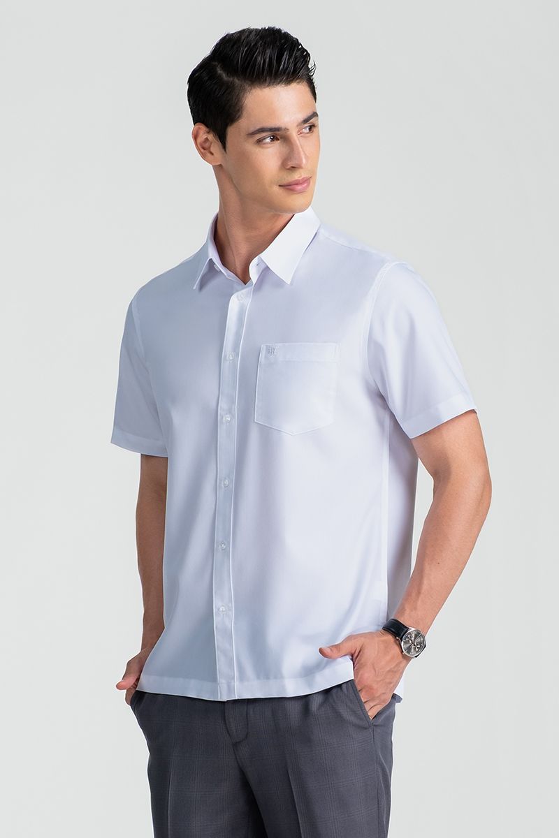 Áo Sơ Mi Nam Tay Ngắn Form Ôm WS25FH75P-SDEX