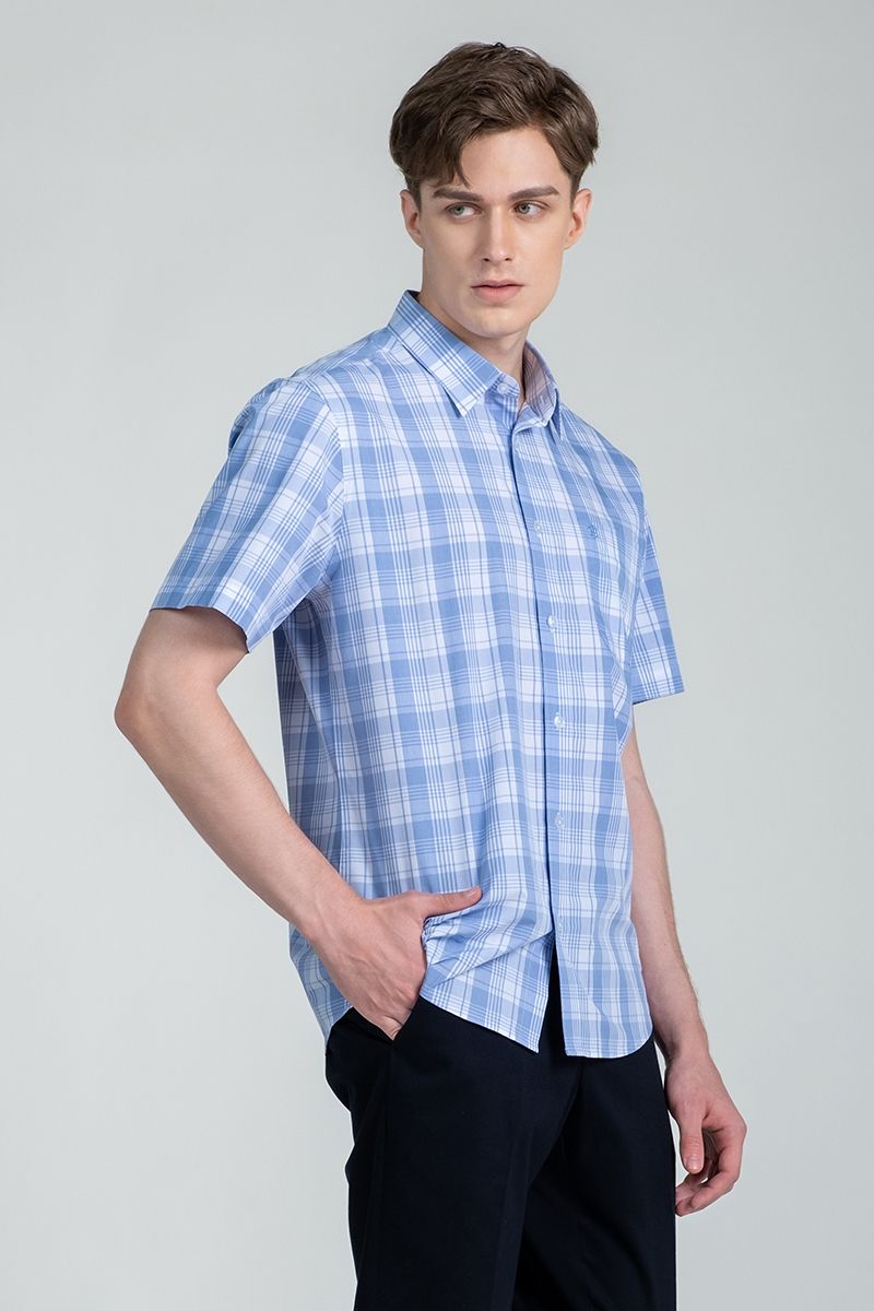 Áo Sơ Mi Nam Form Ôm Tay Ngắn WS25SS02T-SDBB
