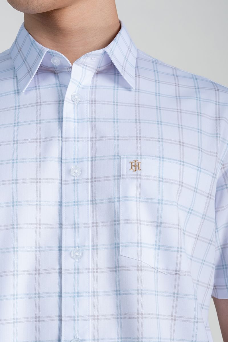 Áo Sơ Mi Nam Tay Ngắn Form Ôm WS25SS03P-SDBB
