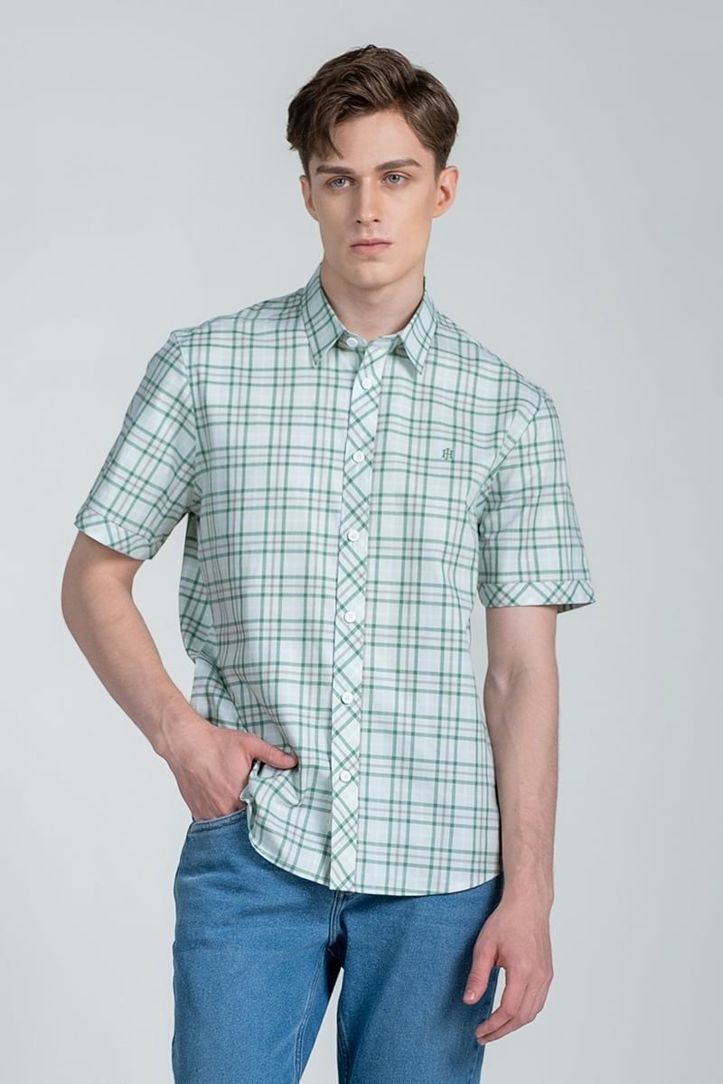 Áo Sơ Mi Tay Ngắn Form Ôm WS25SS08P-SC