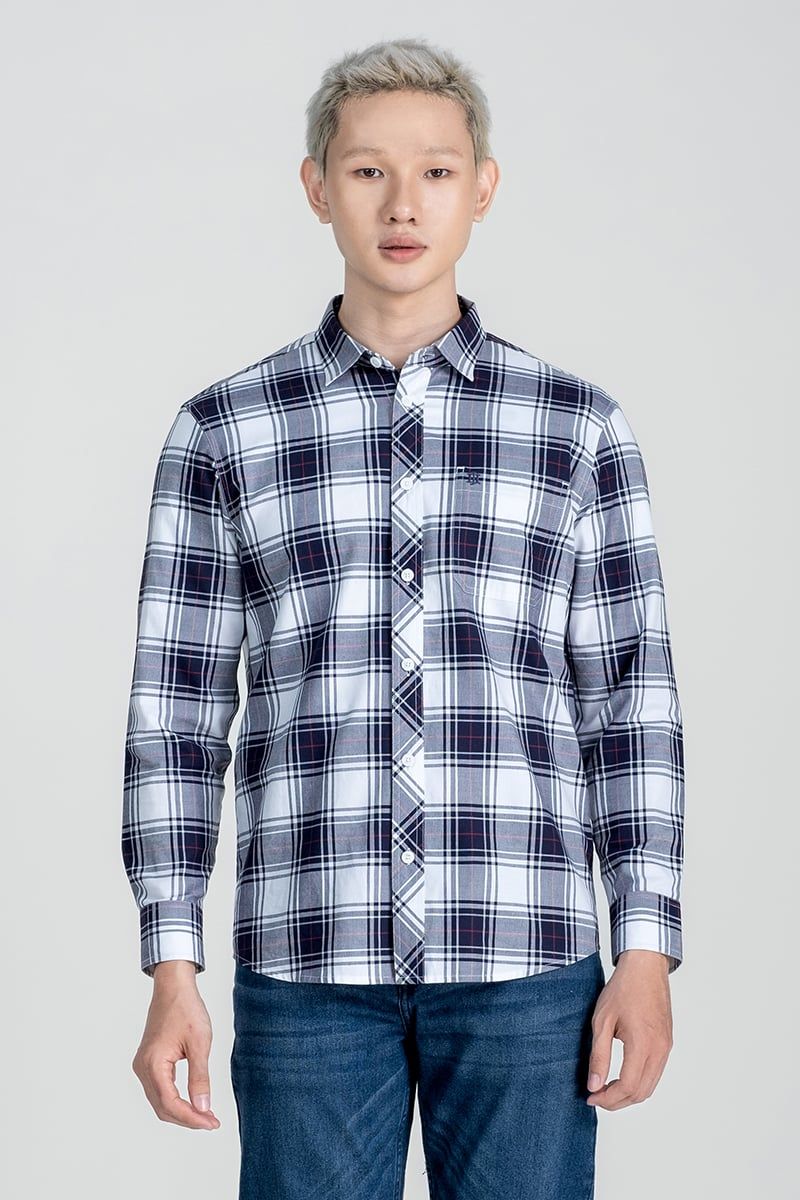 Áo Sơ Mi Nam Tay Dài Form Ôm WS25SS10T-LC