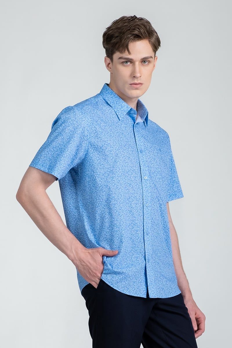 Áo Sơ Mi Nam Form Ôm Tay Ngắn WS25SS19C-SDBB