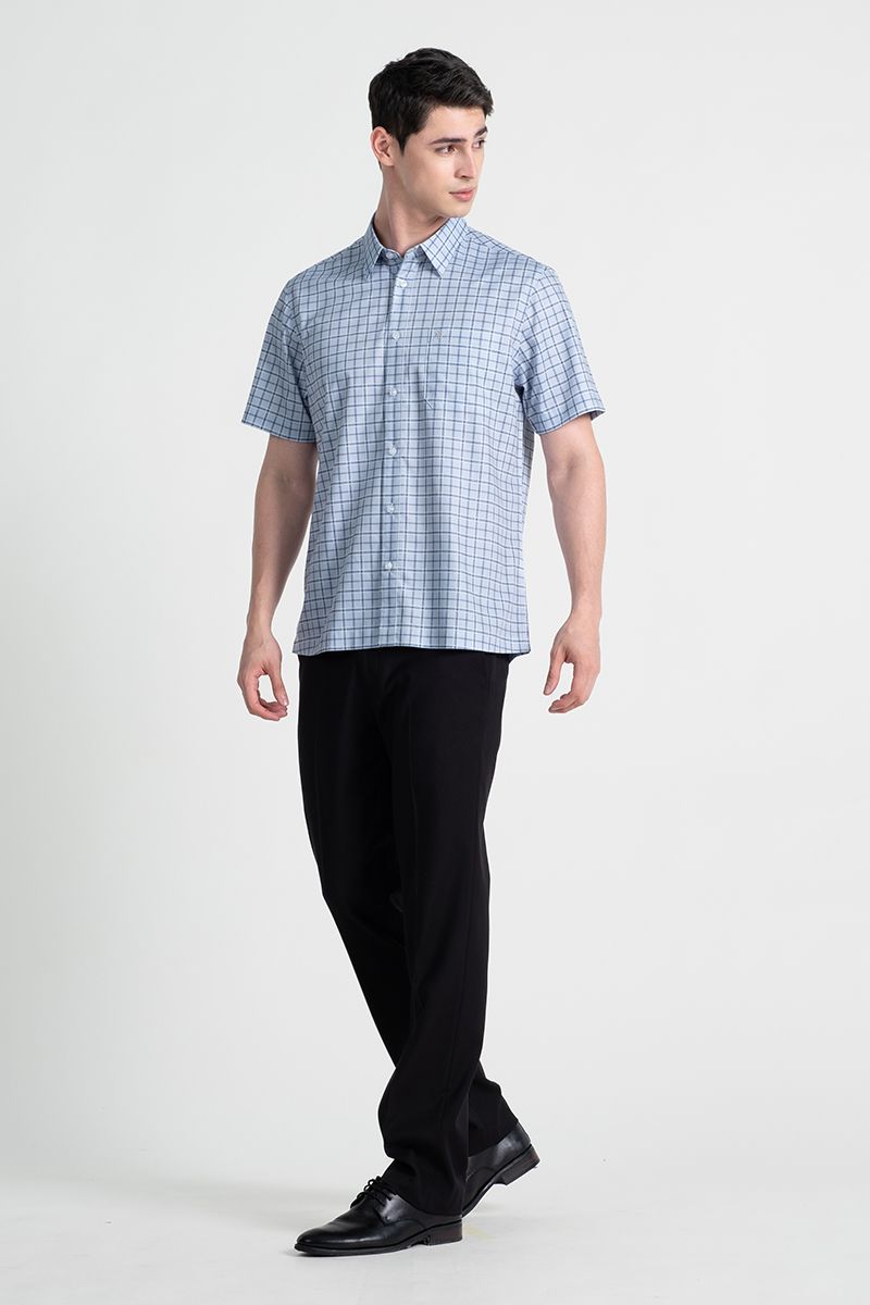 Áo Sơ Mi Form Ôm Tay Ngắn WS25SS27T-SDBB