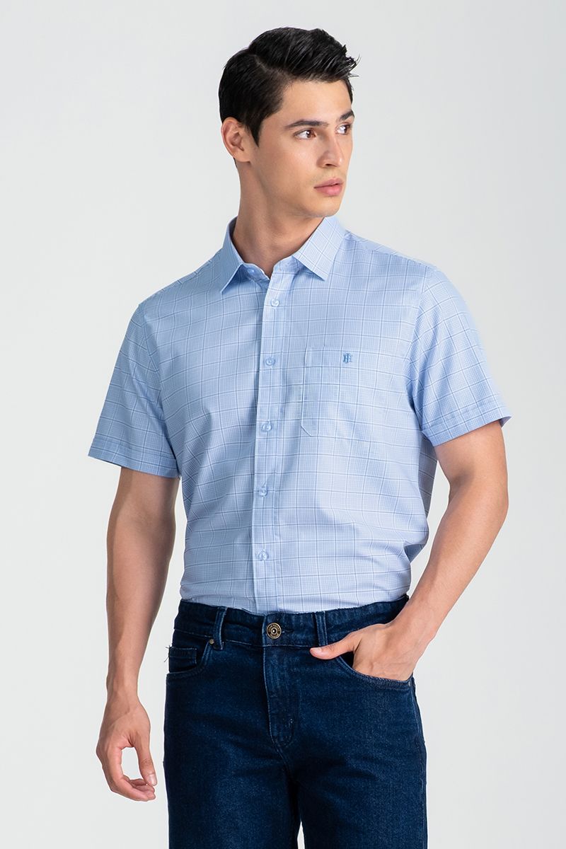 Áo Sơ Mi Nam Tay Ngắn Form Ôm WS25SS37T-SDBB