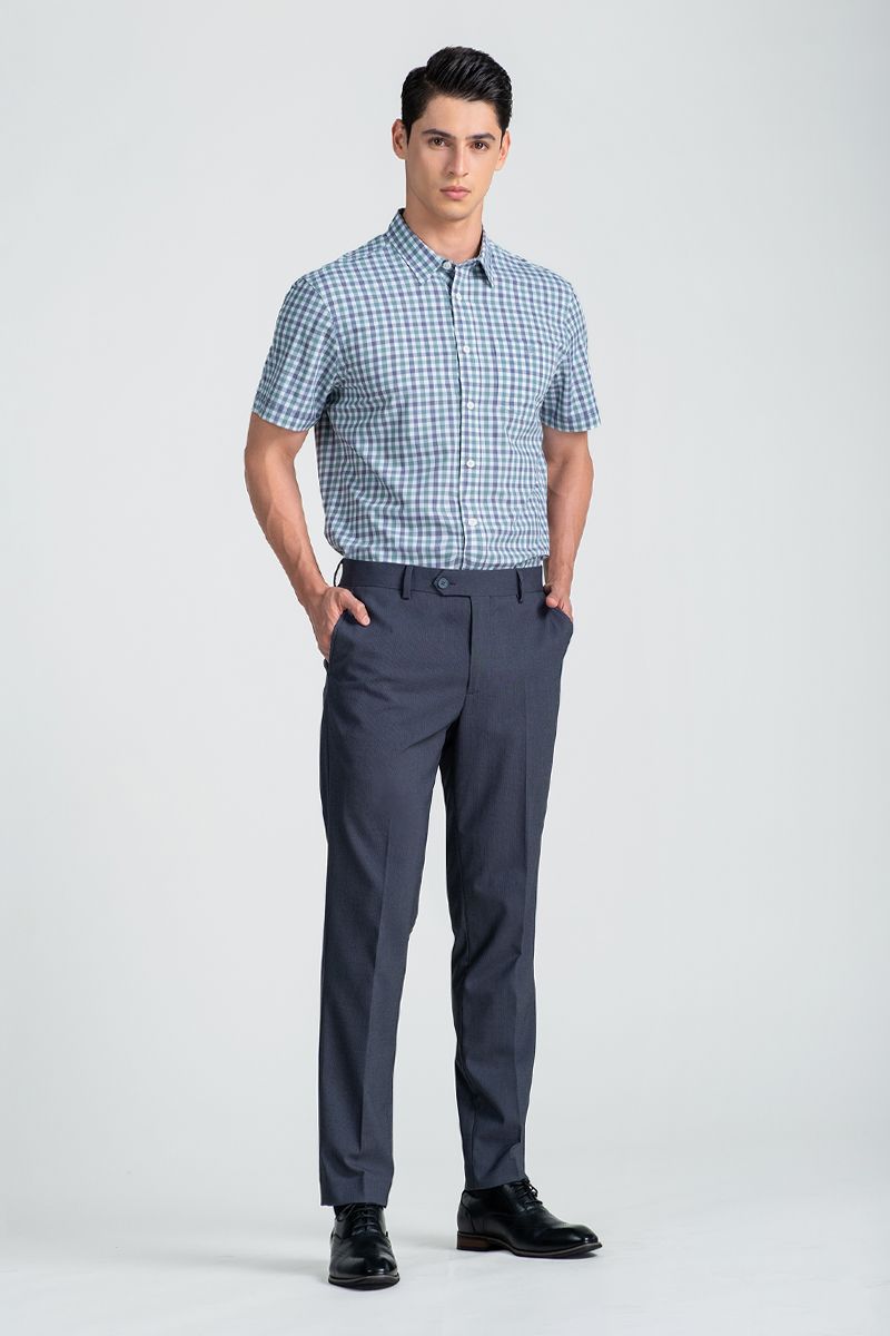 Áo Sơ Mi Tay Ngắn Form Vừa WS25SS39C-SCBB
