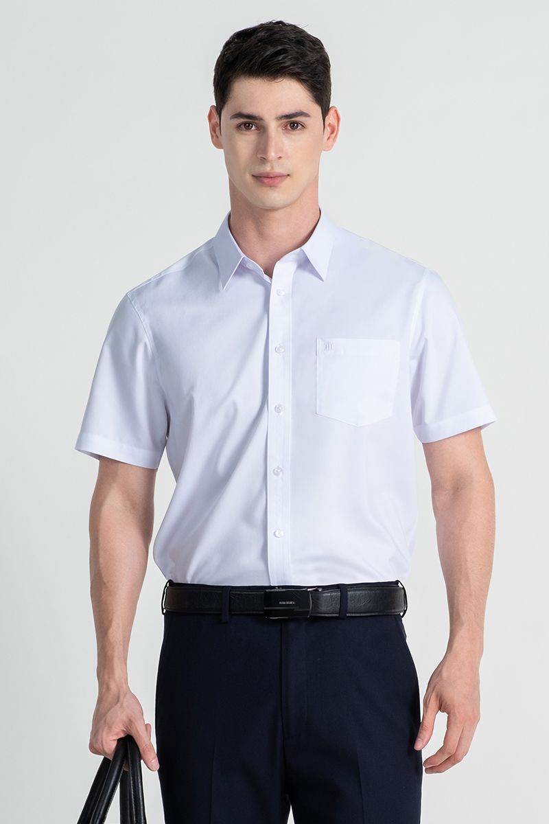 Áo Sơ Mi Tay Ngắn Form Ôm WS25SS41P-SD