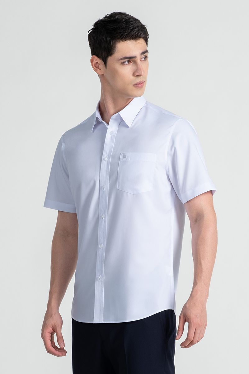 Áo Sơ Mi Tay Ngắn Form Ôm WS25SS41P-SD