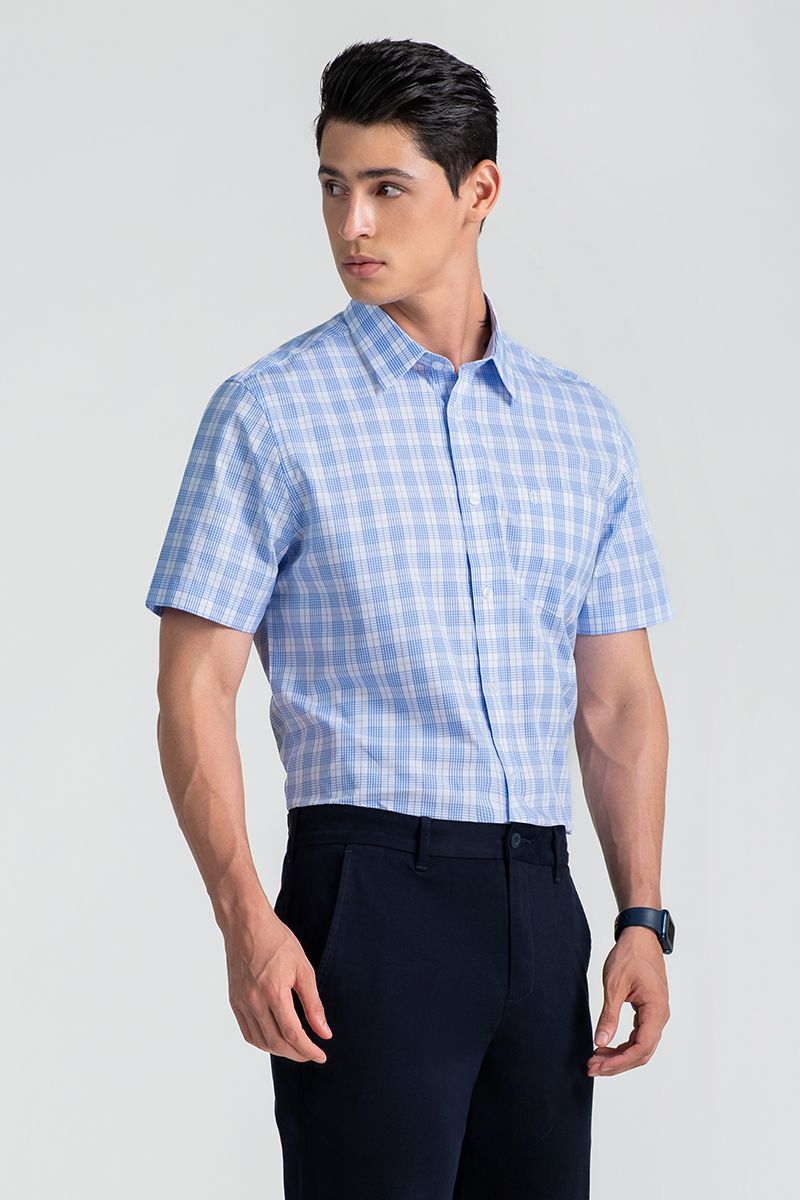 Áo Sơ Mi Nam Tay Ngắn Form Ôm WS25SS48P-SD