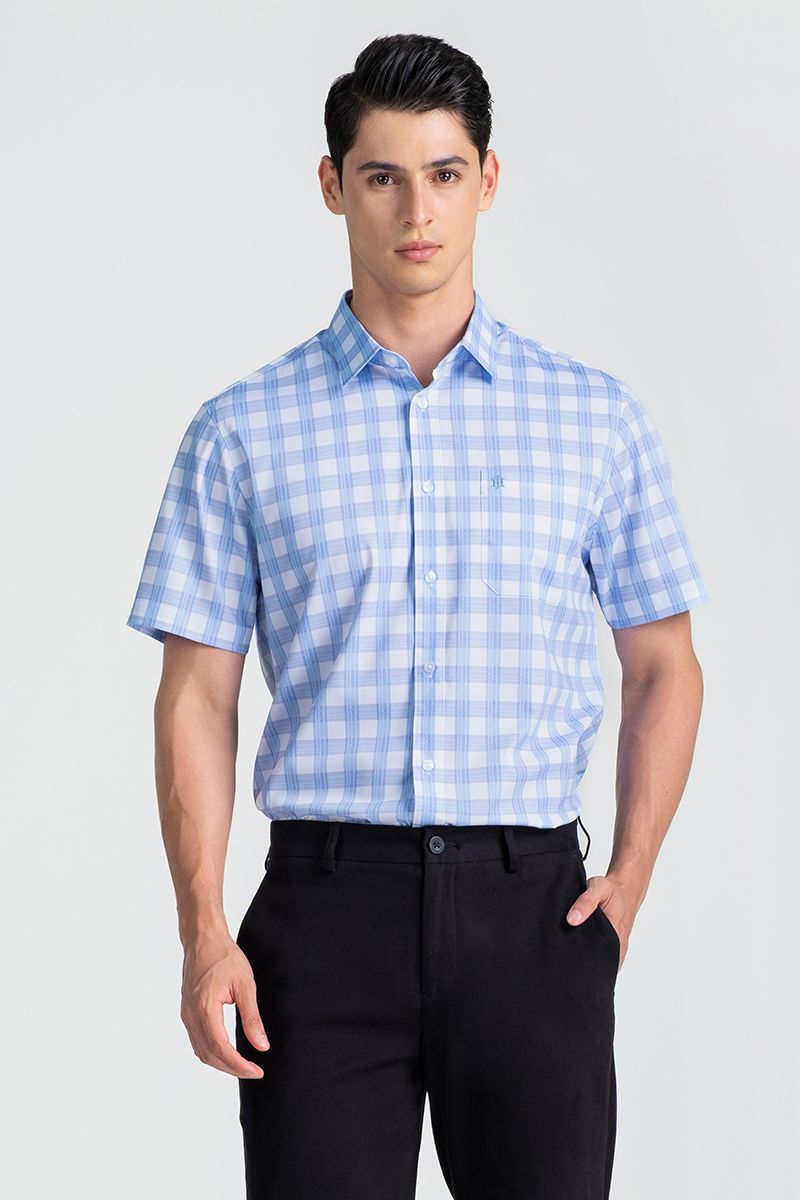Áo Sơ Mi Nam Tay Ngắn Form Ôm WS25SS51T-SDBB