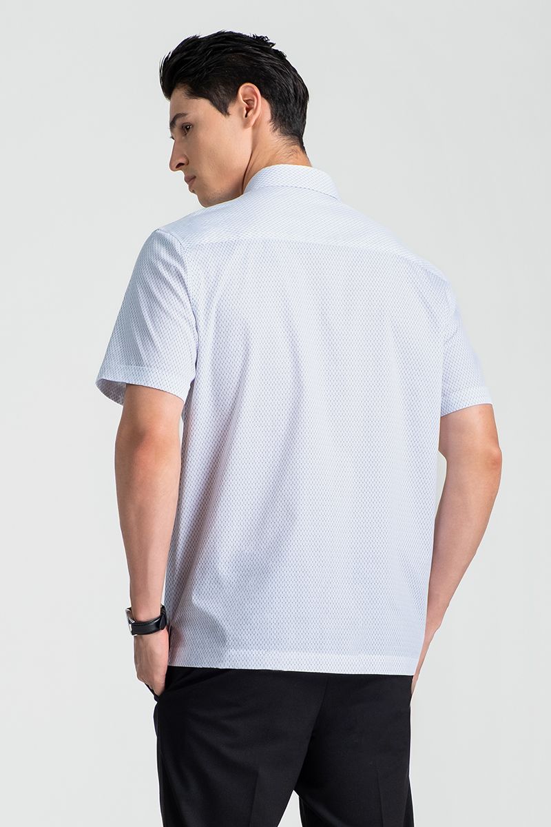 Áo Sơ Mi Nam Tay Ngắn Form Ôm Vừa WS25SS52T-CF