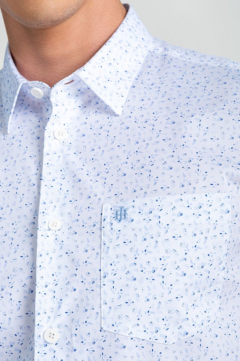 Áo Sơ Mi Nam Tay Ngắn Form Vừa WS25SS54P-SC