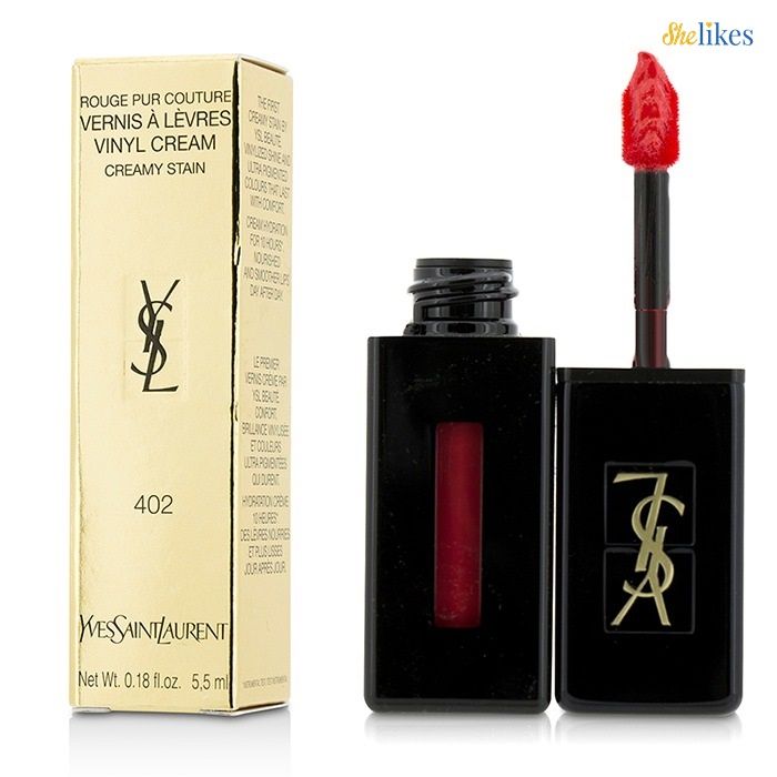 Son Yves Saint Laurent Vinyl Cream Lip Stain 402 Rouge Remix