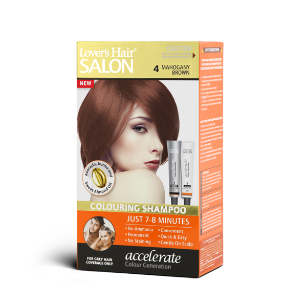 Dầu Gội Nhuộm Tóc Số 4 Lover’s Hair Salon 4 Mahogany Brown (Nâu Ánh Đỏ)
