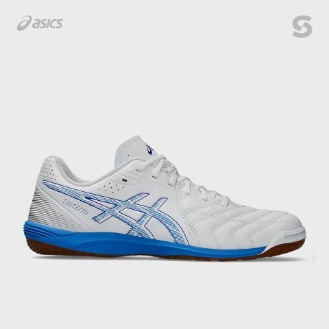 Giày bóng đá trẻ em Asics Calcetto WD9 IC Wide - Trắng/Xanh dương