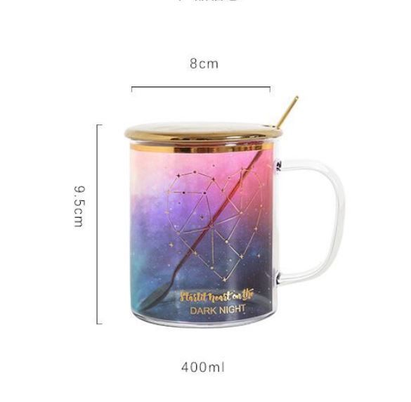 Cốc thủy tinh mạ nhũ vàng- -LC01