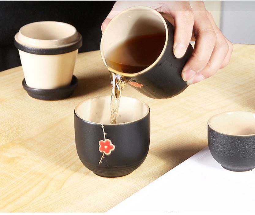  Set cốc trà hoa đào Nhật - GFS02 