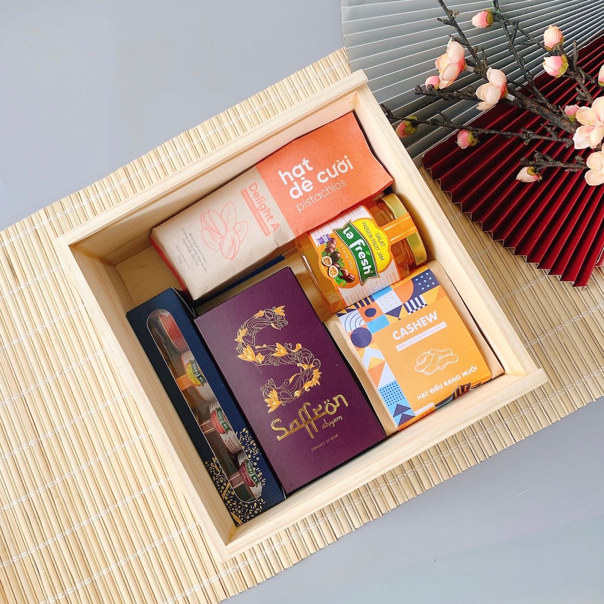 Combo hộp quà tết sức khỏe 2025 - quà doanh nghiệp ANS 33