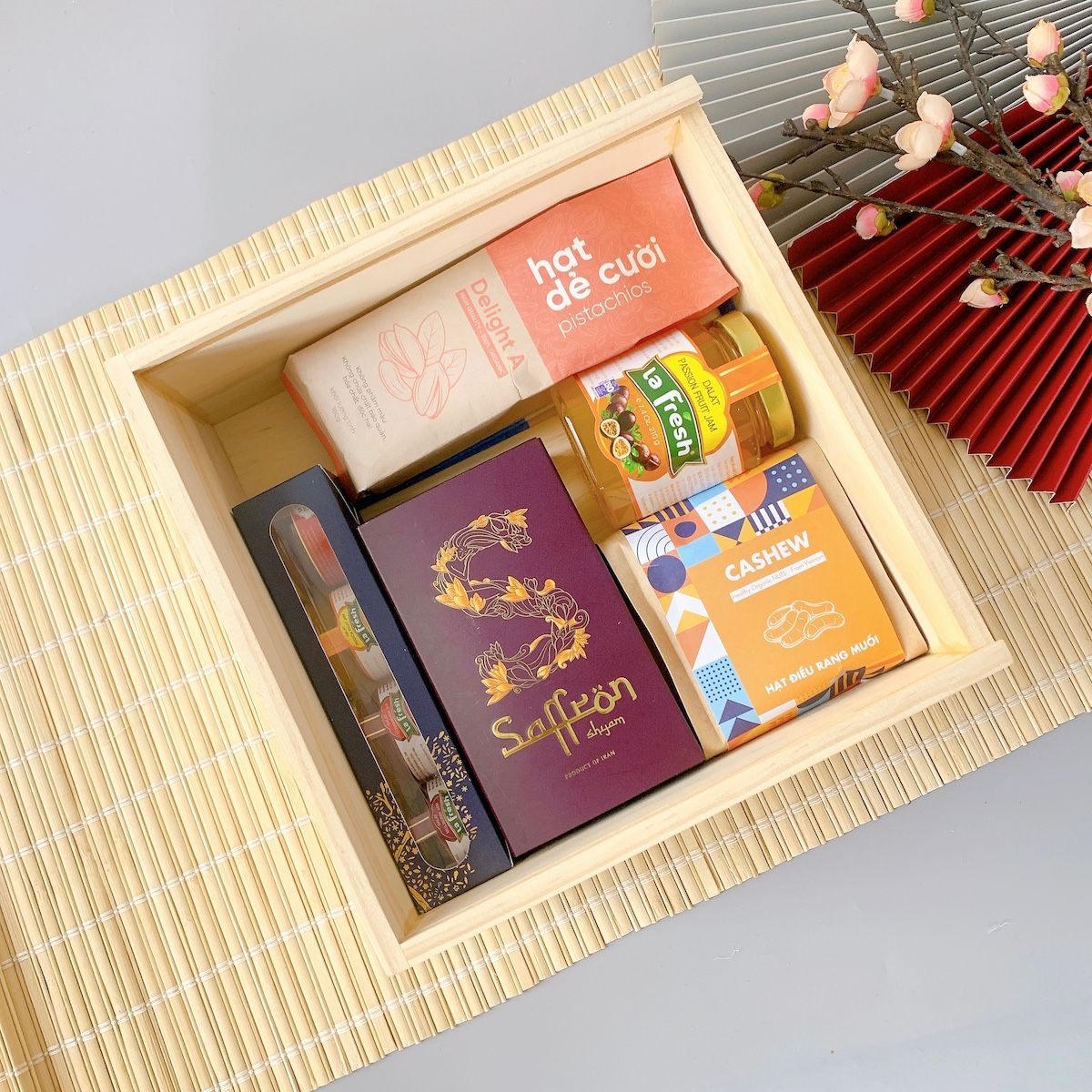 Combo hộp quà tết sức khỏe 2025 - quà doanh nghiệp ANS 33