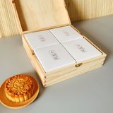 Bánh trung thu handmade - hộp gỗ Sen 04 