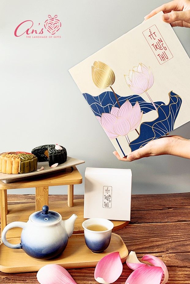 Bánh trung thu - hộp 4 bánh- Sen01