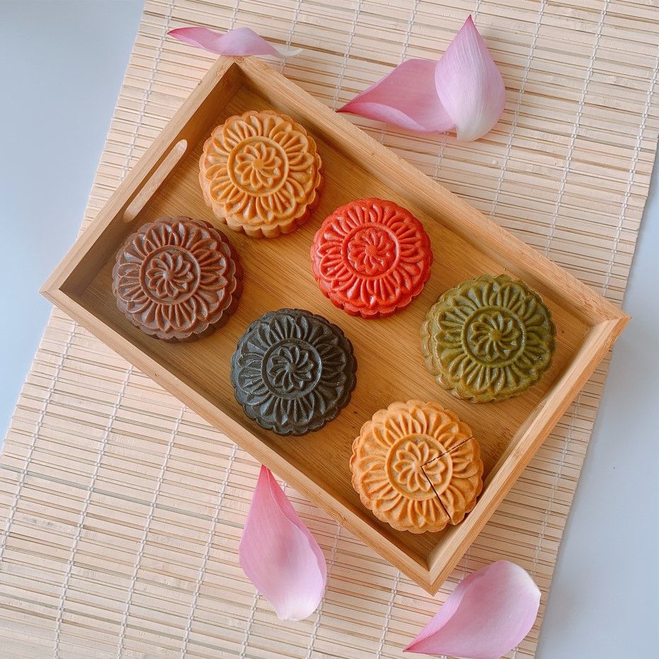 Bánh trung thu - hộp 4 bánh- Sen01