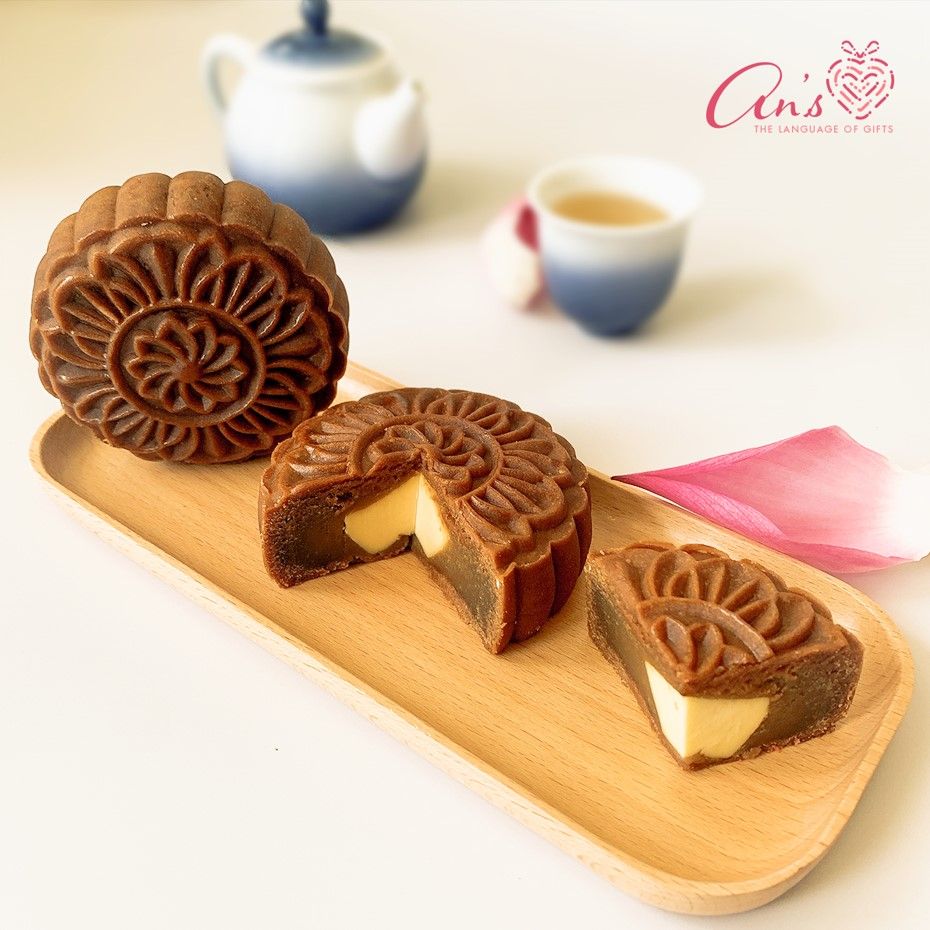 Bánh trung thu handmade Cà phê nhân phô mai ( pudding)