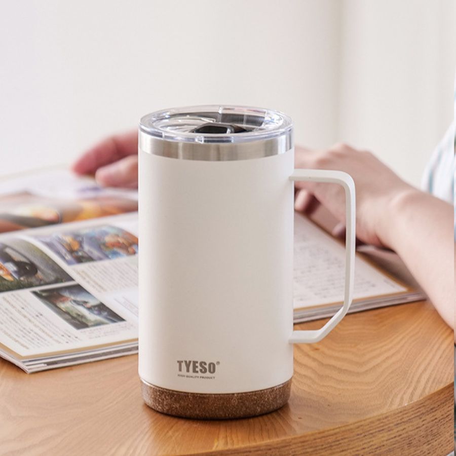 Ly giữ nhiệt có tay cầm Tyeso in ấn logo Doanh nghiệp BGN32
