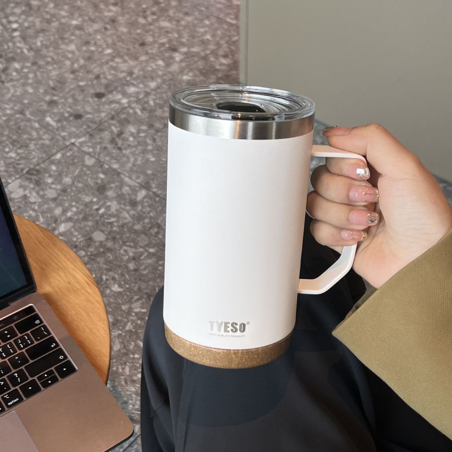 Ly giữ nhiệt có tay cầm Tyeso in ấn logo Doanh nghiệp BGN32