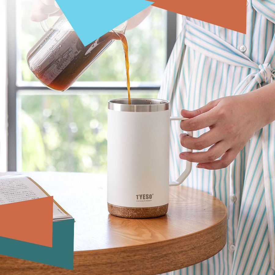 Ly giữ nhiệt có tay cầm Tyeso in ấn logo Doanh nghiệp BGN32