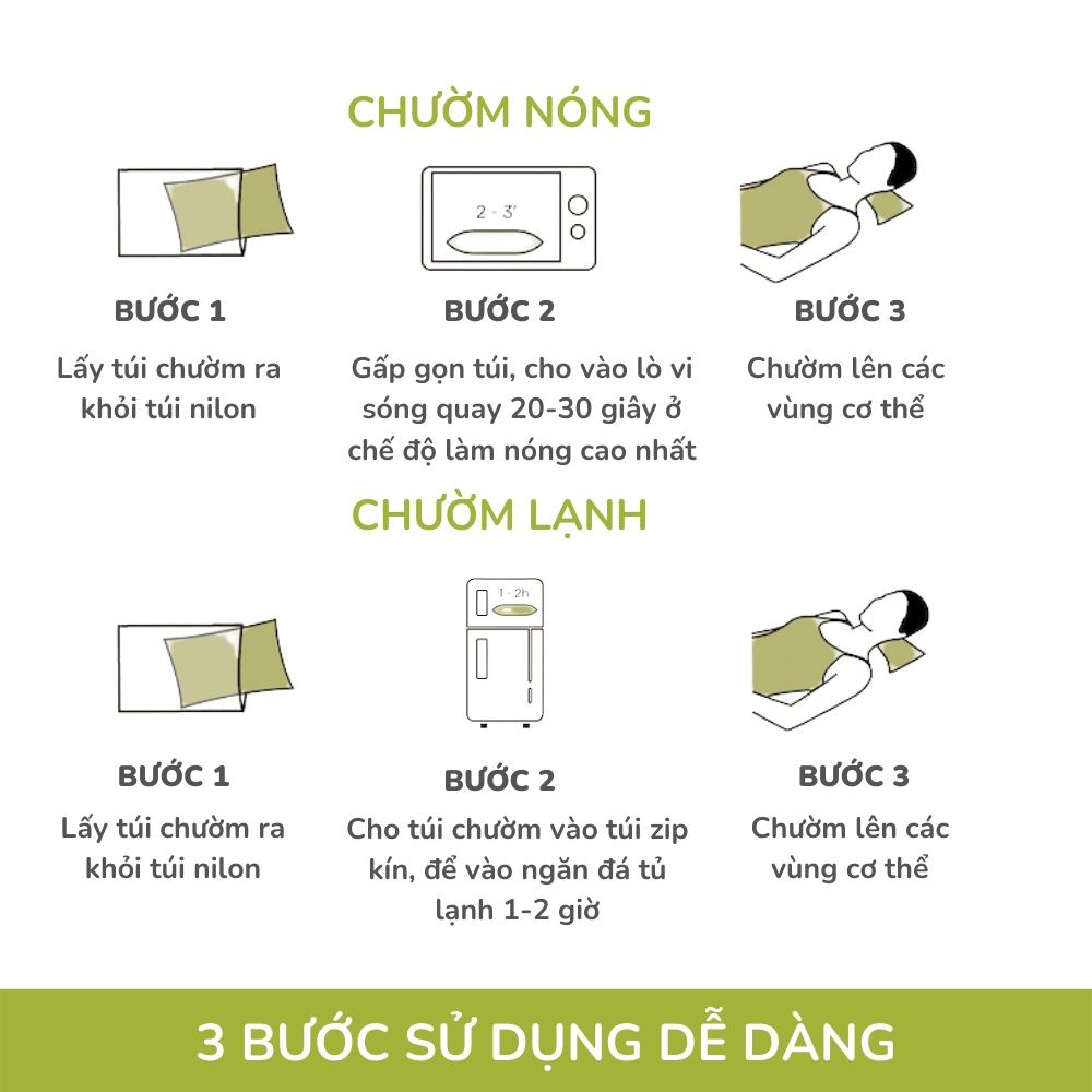 Túi Chườm mắt Thảo Dược HAPAKU, Chườm Nóng Lạnh, Giảm Mỏi, Đỡ Đau Đầu, Giảm Quầng Thâm Mắt