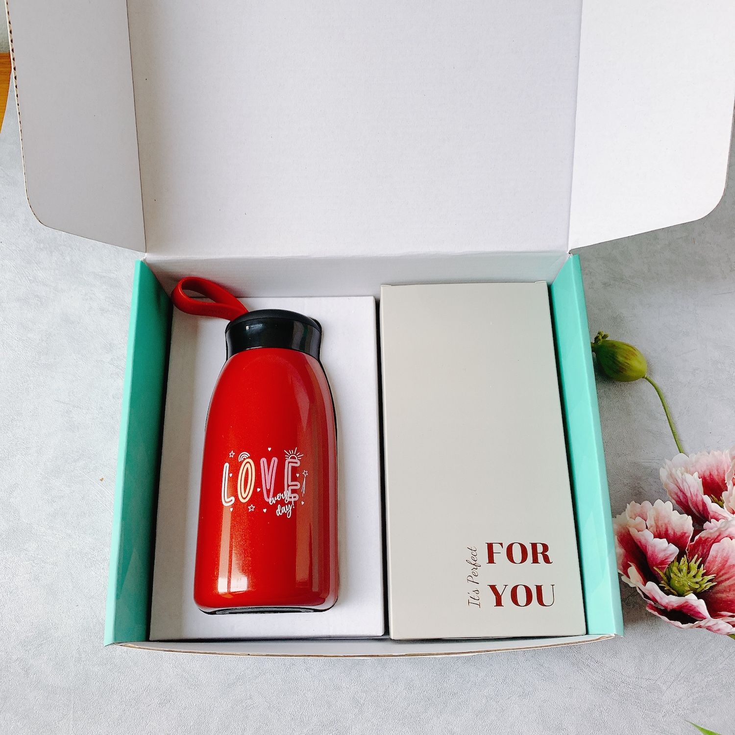 Nhiều mẫu - Quà 20/10 in ấn logo - set 2 món Bình - ví GSN_BV