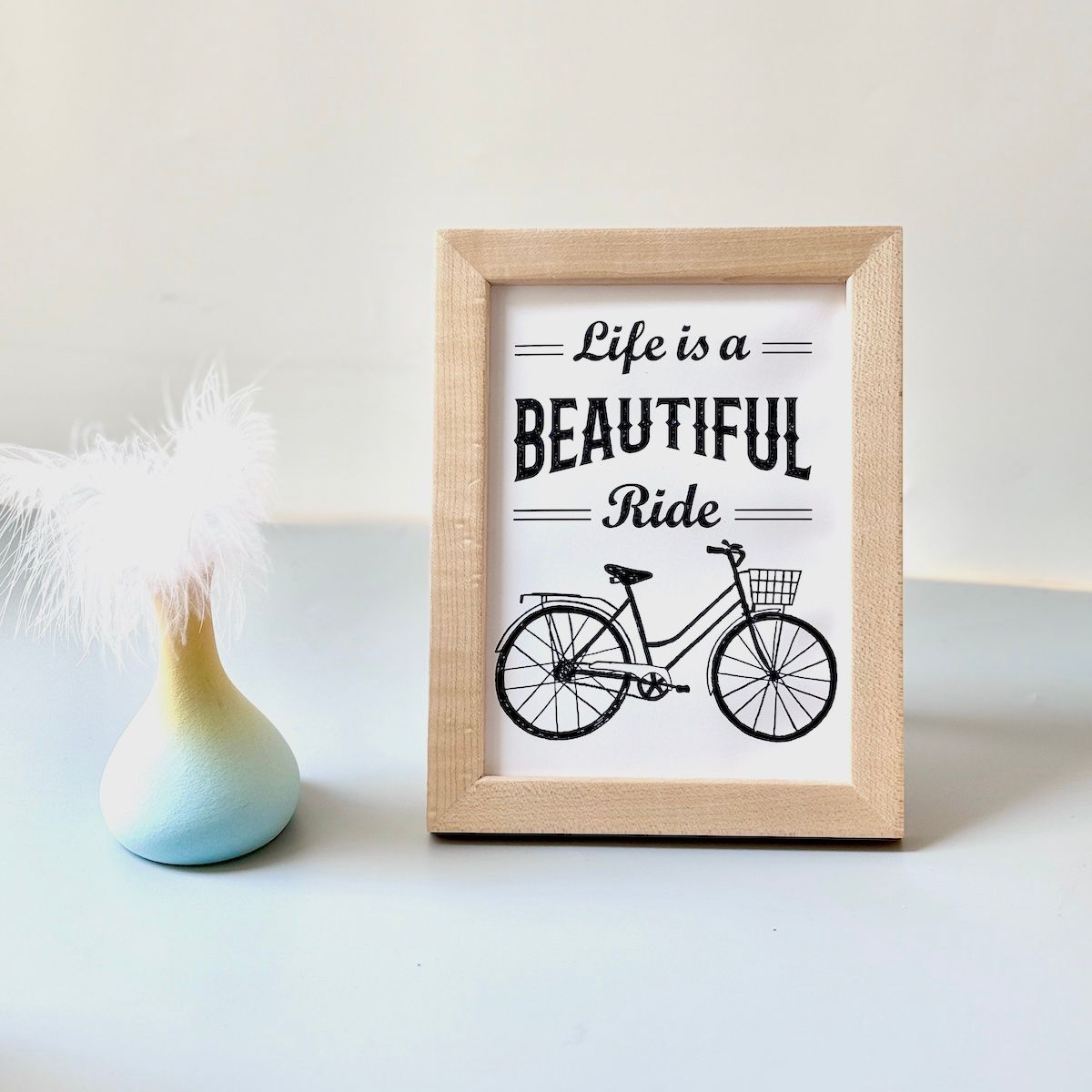 Khung ảnh gỗ thông sơn phủ nền size 13*18cm