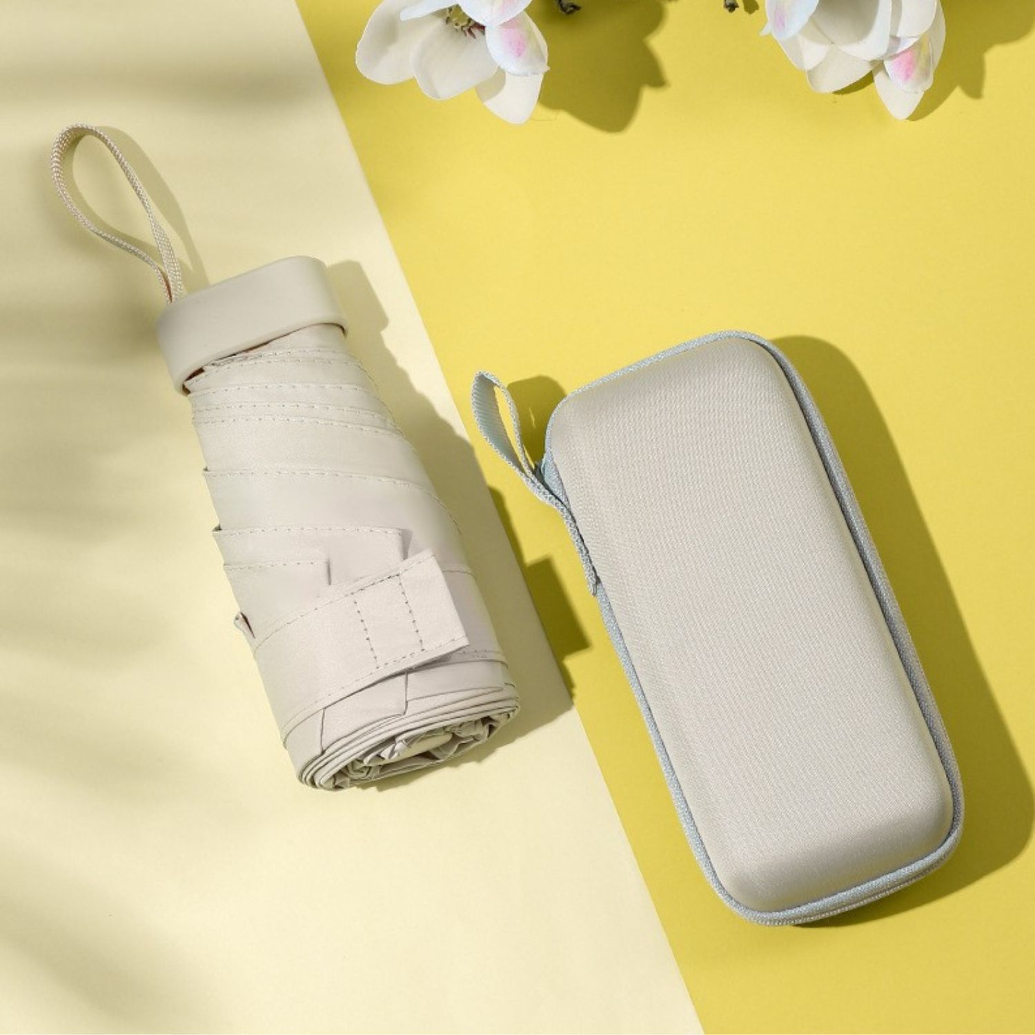 Ô dù gấp gọn chống tia UV Jiuyue có hộp đựng - ODG09