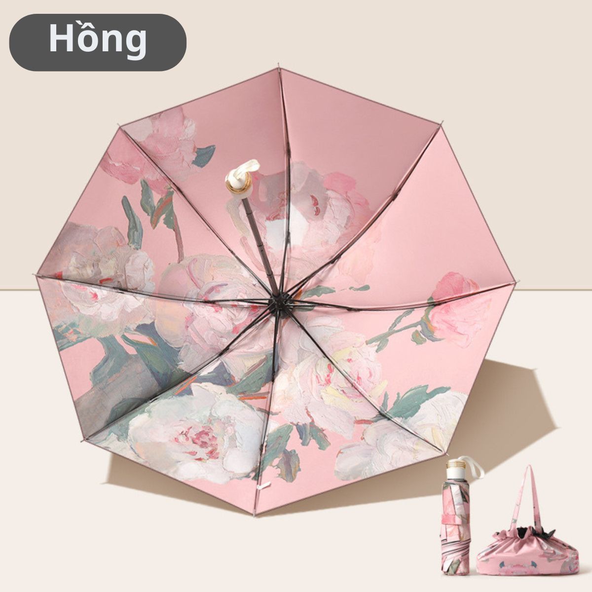 Ô dù 3 lớp UV kèm túi đựng-ODG014