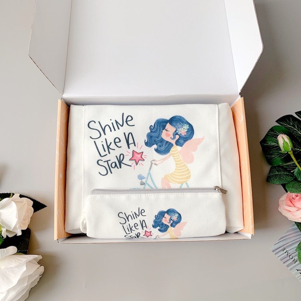 Set quà tặng ngày 20/10 - hộp quà 2 món túi - ví 1008_W