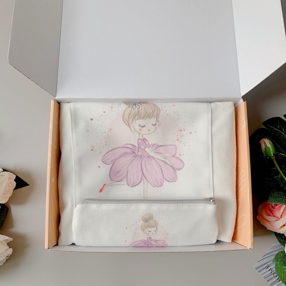 Quà tặng 20/10 xinh xắn - set 2 món túi - ví 1007_W