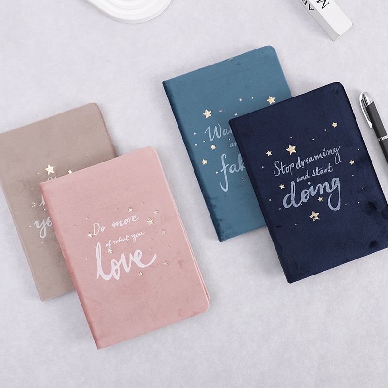 Sổ tay truyền động lực bìa nhung pha lê STA5_004